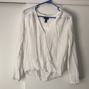 GU Gap (M) White Long Sleeve “Pirate” Shirt